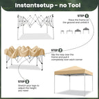 GVDV 10x10 ft Easy Pop Up Outdoor Canopy Tent - Blue