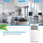 Yardi Yard Portable Air Conditioner 10000 BTU, White, Cools Up To 350 Sq. Ft.