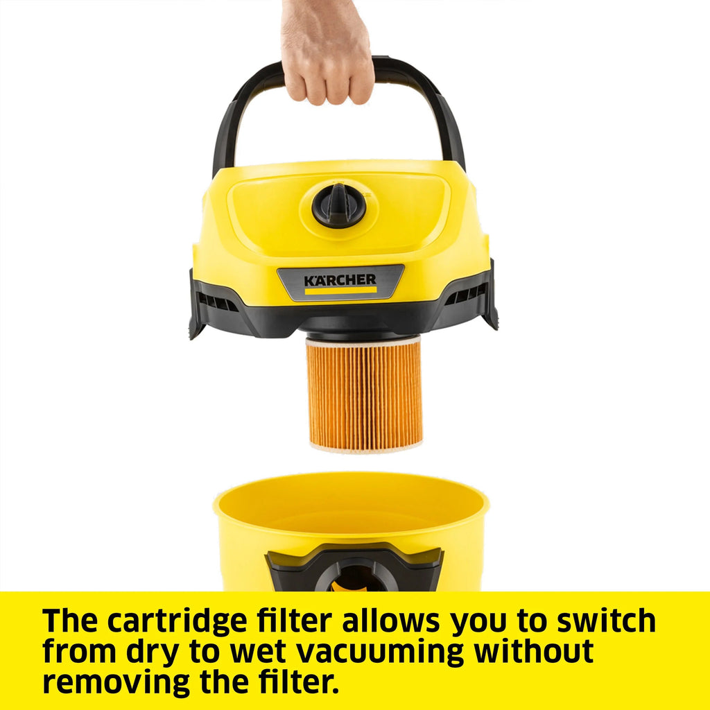 Karcher WD 3 Wet Dry Shop Vacuum, 4.5 Gallon - WD 3