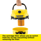 Karcher WD 3 Wet Dry Shop Vacuum, 4.5 Gallon - WD 3