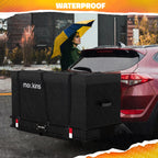 Mockins XL Trailer Hitch Cargo Carrier - 500 lbs, 60x24x6 in, 25 Cu. Ft. Bag