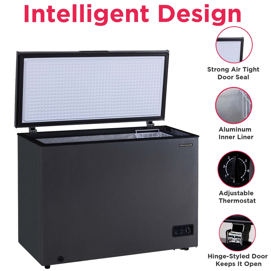 Frigidaire Chest Freezer, 5.0 Cu. Ft., Black Granite Design