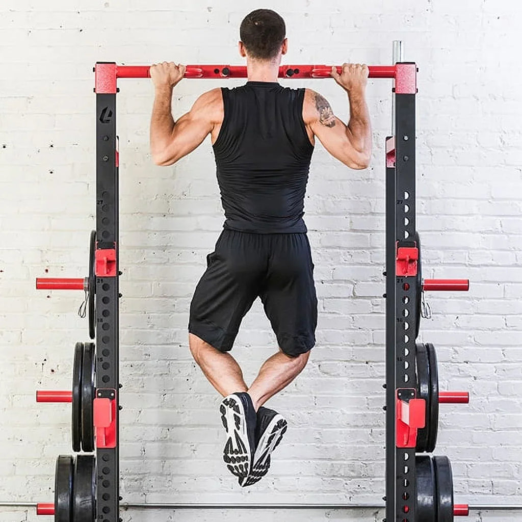 Lifeline Fitness Half Rack Exercise Power Cage, 86.5 in Tall - C1 Pro