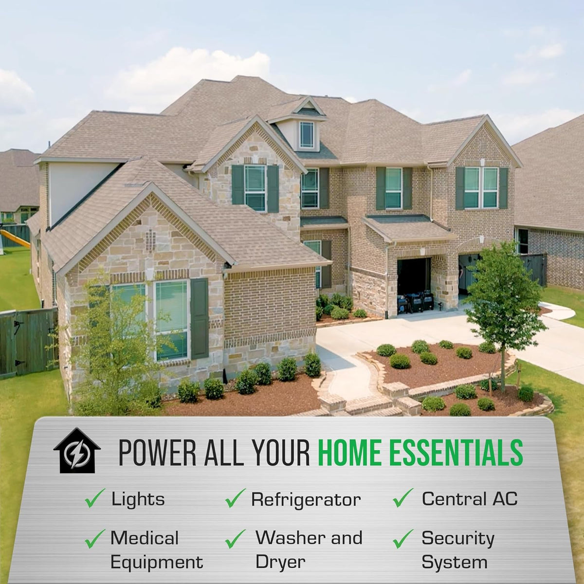 DuroMax Dual Fuel Portable Generator, 15 000-Watt, Gasoline and Propane, Remote Electric Start - XP15000HX