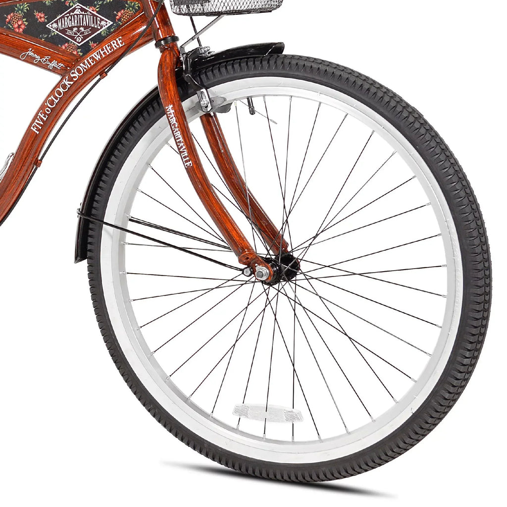 Kent 26in Margaritaville Men's Cruiser Bike, Wood Grain Color