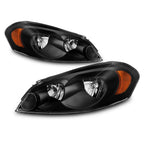 AKKON Black Headlight And LED Tube Bar Tail Light Combo Pair - Fits 2006-2013 Chevy Impala, 2014-2016 Impala Limited