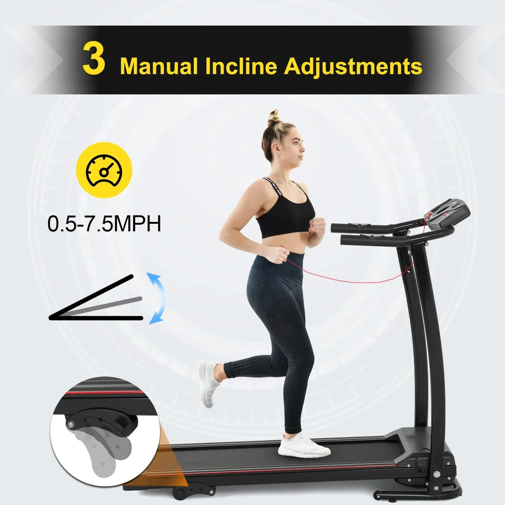 FYC Folding Treadmill With Incline, 2.5HP Motor, 220 LBS Capacity
