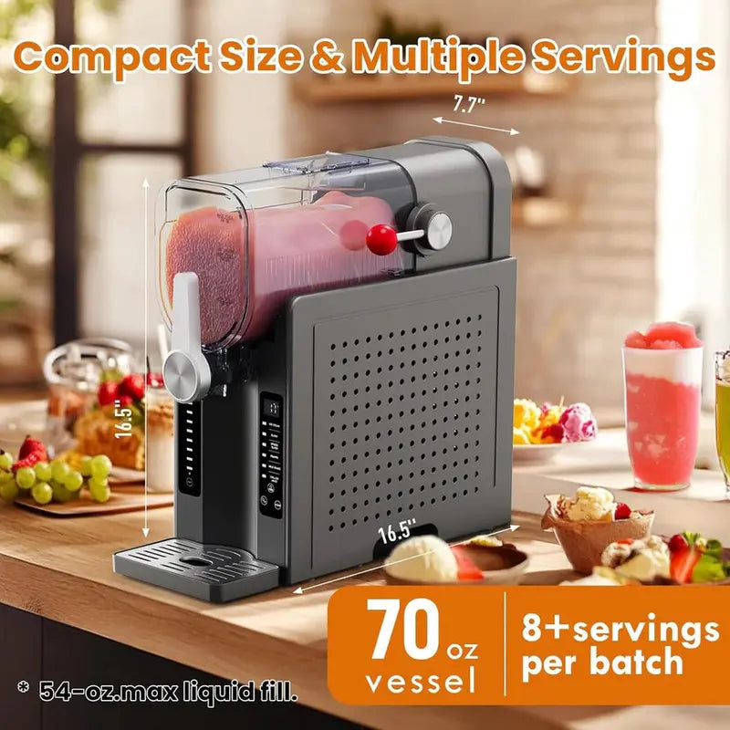 Soft Serve Ice Cream And Slushy Maker - Compact Frozen Treat Appliance