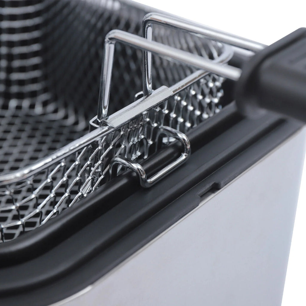 DENEST Stainless Steel Electric Deep Fryer With Basket, 1KW, 2.5L