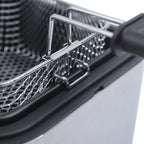 DENEST Stainless Steel Electric Deep Fryer With Basket, 1KW, 2.5L