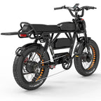 Lankeleisi Fat Tire E-Mountain Bike, 1000W Dual Motor, 45Ah Battery - X-Black Knight