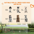 PawHut Outdoor Dog Kennel With Waterproof Roof, 19.7 x 7.5 x 7.5 in