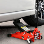 Seizeen Low Profile 3 Ton 6600 lbs Trolley Jack With Dual Lift Pump - Red