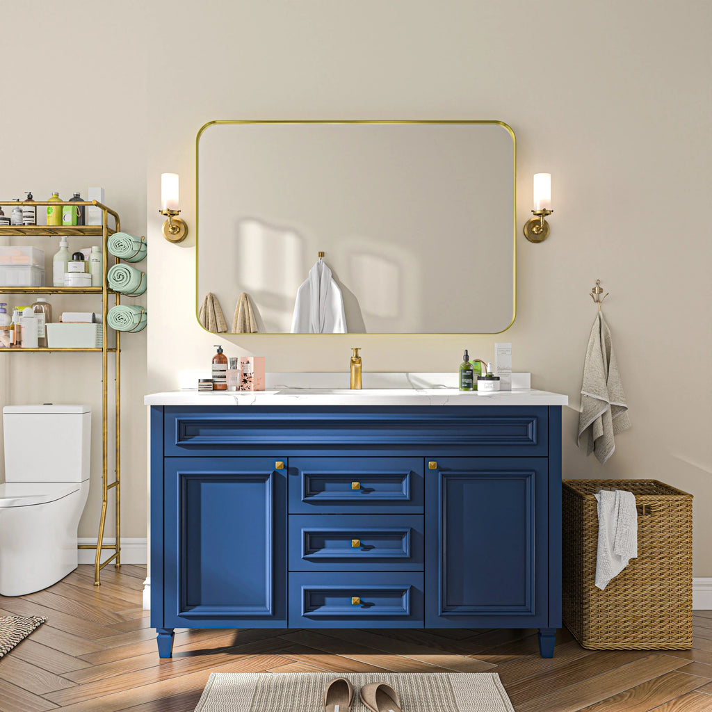 Aluminum Alloy Rounded Corner Wall Vanity Mirror
