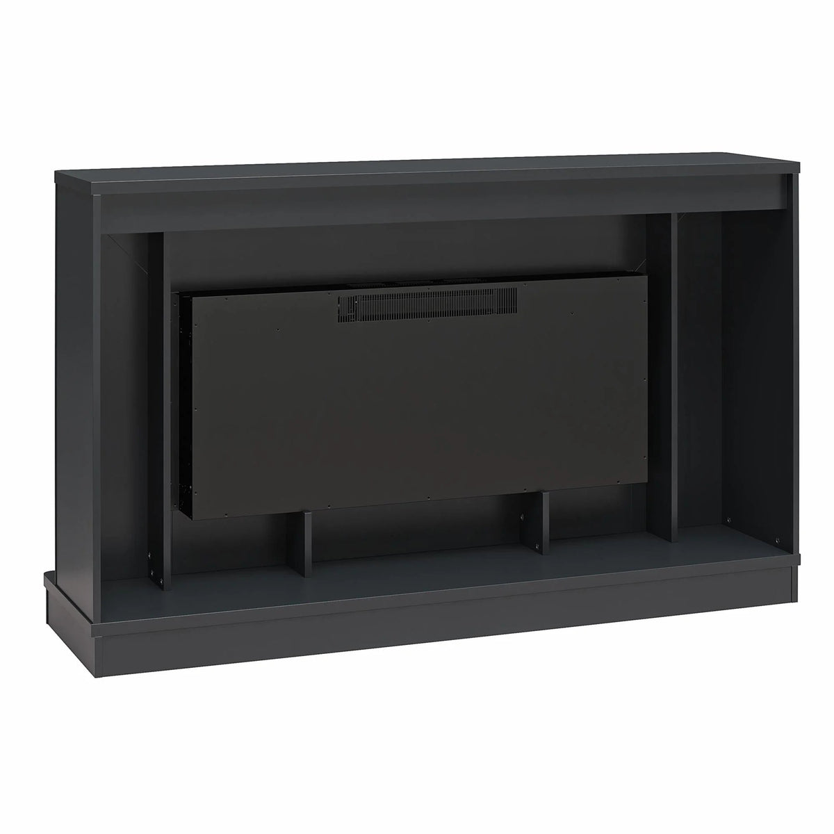 CosmoLiving by Cosmopolitan Electric Fireplace Mantel TV Stand, Black, 65 in, 42 in Insert - Rene
