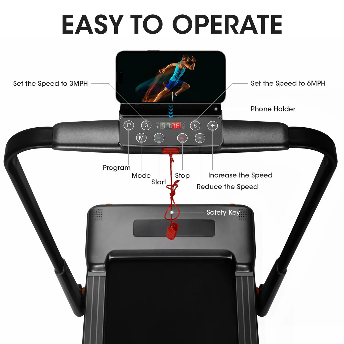 MaxKare 2-in-1 Folding Under Desk Treadmill, 2.5HP, 7.5MPH, 265 lbs Capacity