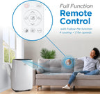 BLACK+DECKER Portable Air Conditioner 10,000 BTU for Rooms up to 450 Sq. Ft., White