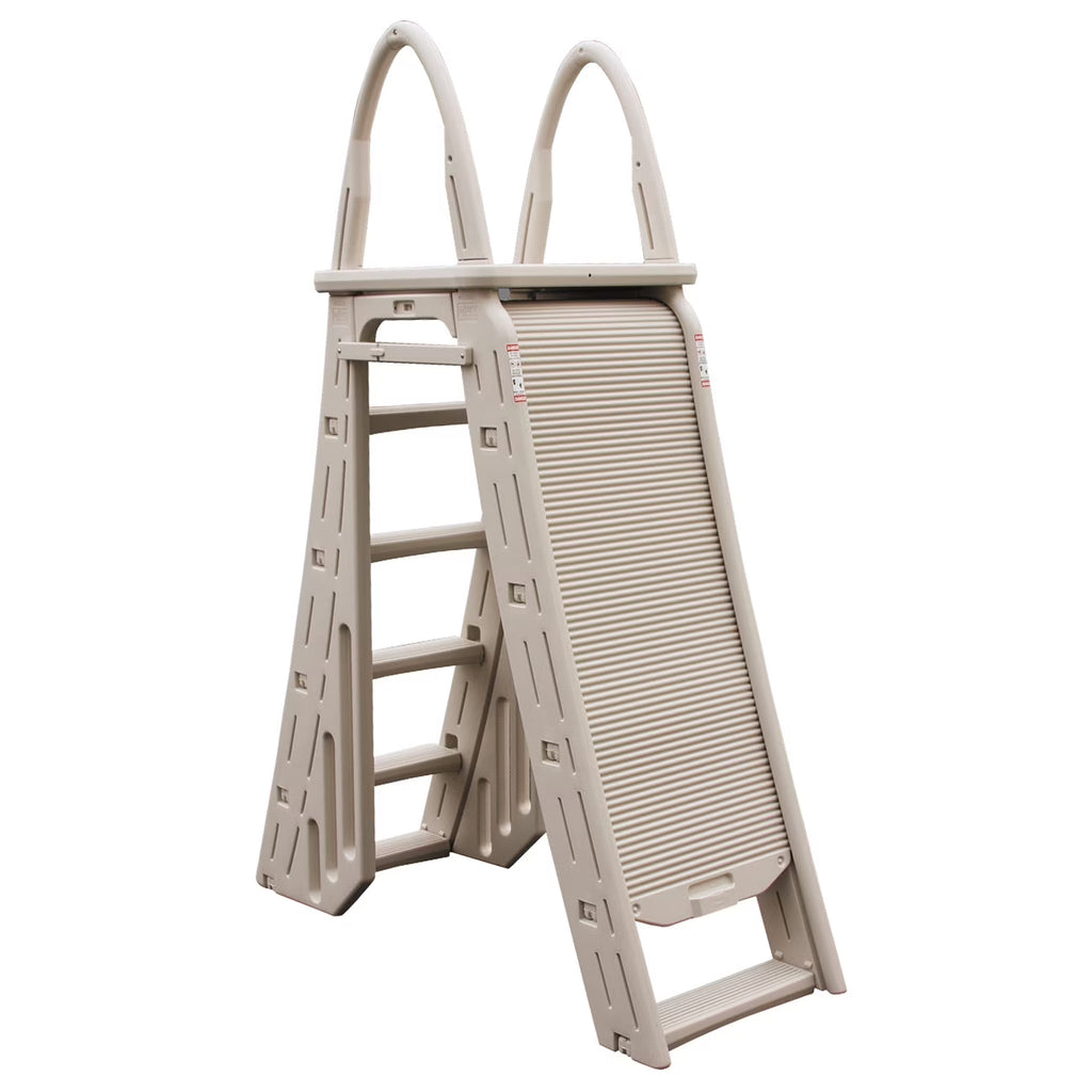 Confer Plastics Above Ground Pool Roll-Guard Safety Ladder, Adjustable - 7200