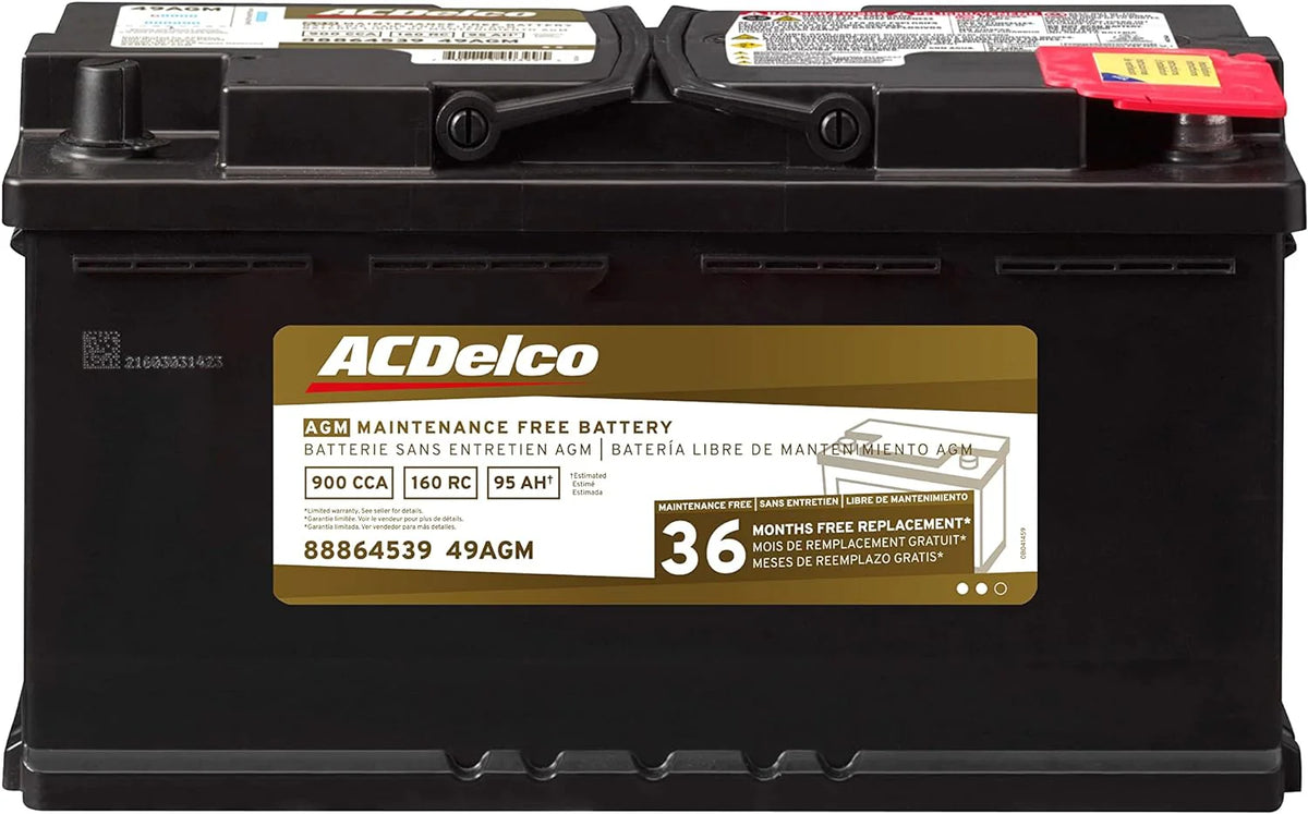 ACDelco Gold BCI Group 49 Battery, 13.9 x 6.9 x 7.5 in - 49AGM