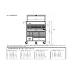 23-Drawer Heavy Duty Rolling Tool Chest And Top Cabinet Set, 56 in. W x 22 in. D, Matte Blue