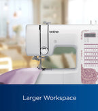 Brother Computerized Sewing Machine, Light Mauve Floral, 60 Built-In Stitches - CP2160M