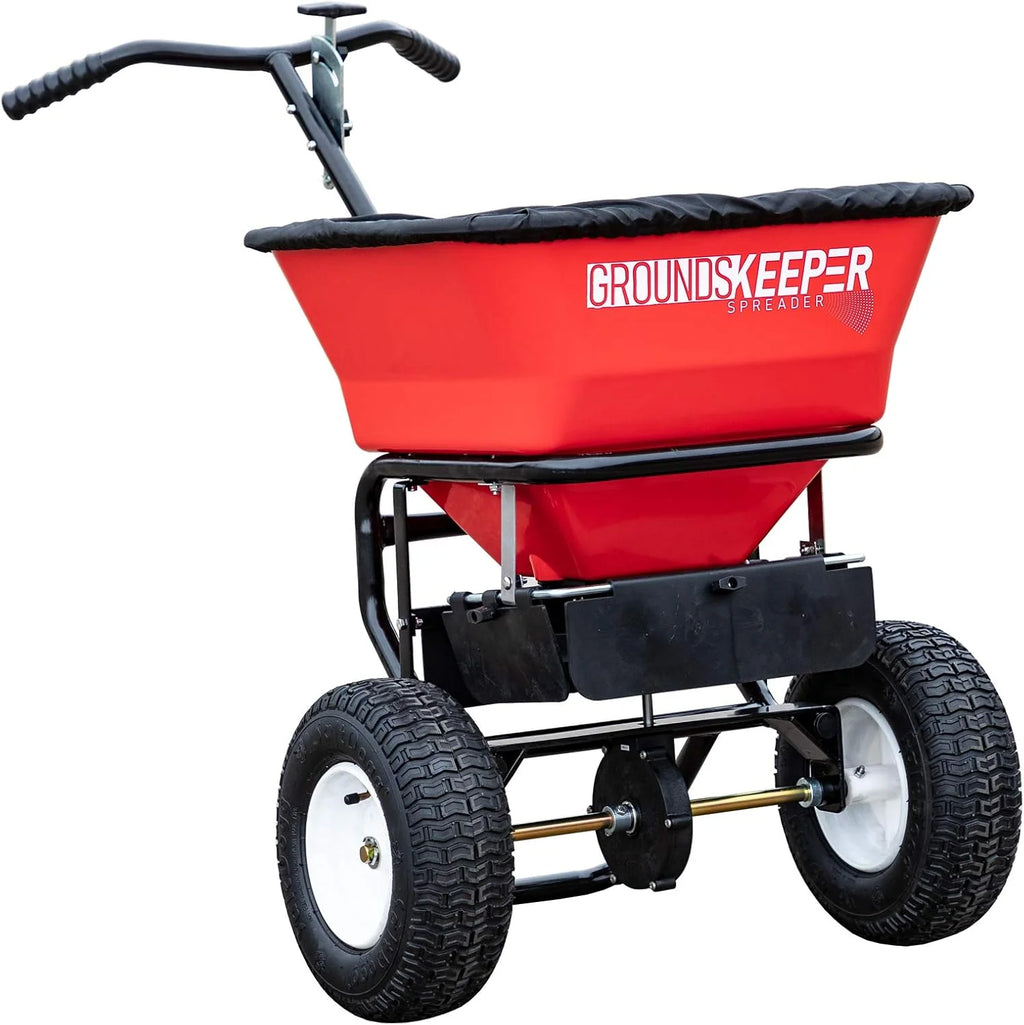 Groundskeeper Walk Behind Push Spreader, 100 lb Capacity - 3039632R