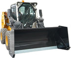 Skid Steer Single Box Snow Pusher Attachment, 48-Inch Inner Width - Universal Quick Attach