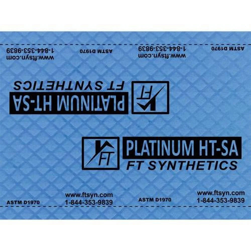 FT Synthetics Self-Adhering Underlayment, 200 Square Feet, 36 in x 67 Feet - Platinum HT