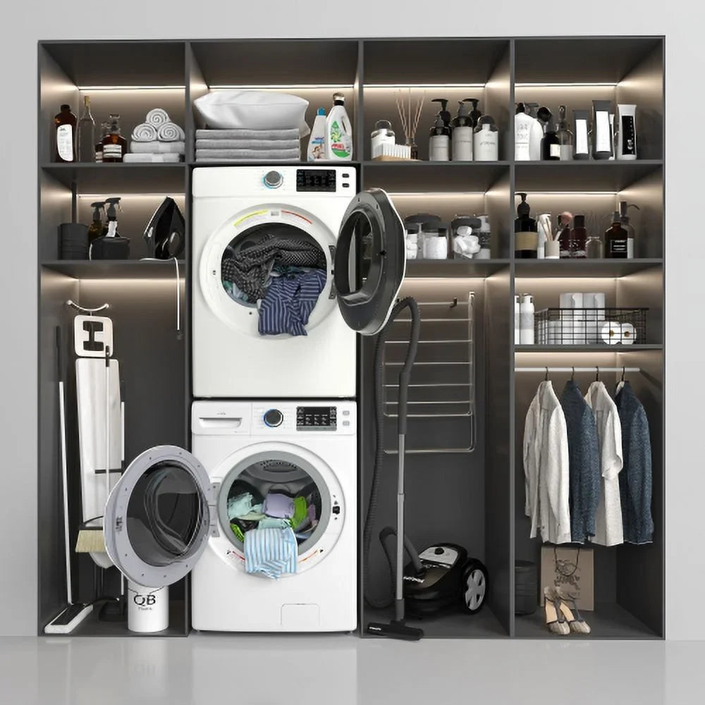 KoolMore Front Load Electric Dryer, 8 Cu. Ft., White, 240V
