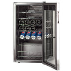 Smad Compressor Wine Cooler 3.1 Cu ft 28 Bottles Stainless Steel Door 110V - JC-88E-2 / D-JC-88E/H
