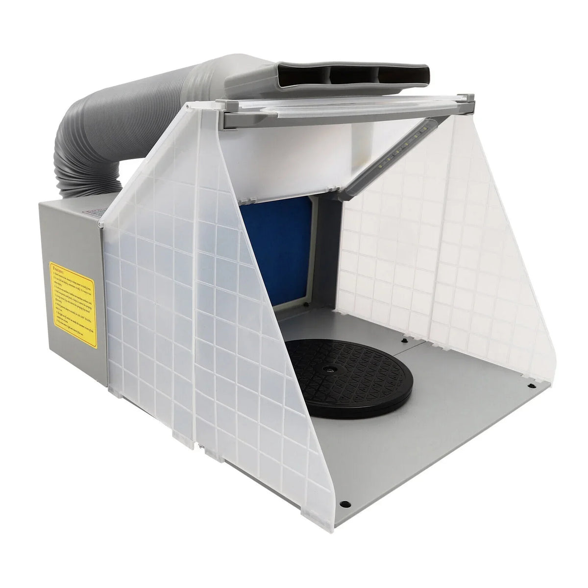 Airbrush Spray Booth Kit With LED Light, Filter Hose And Spray Guns For Model Painting