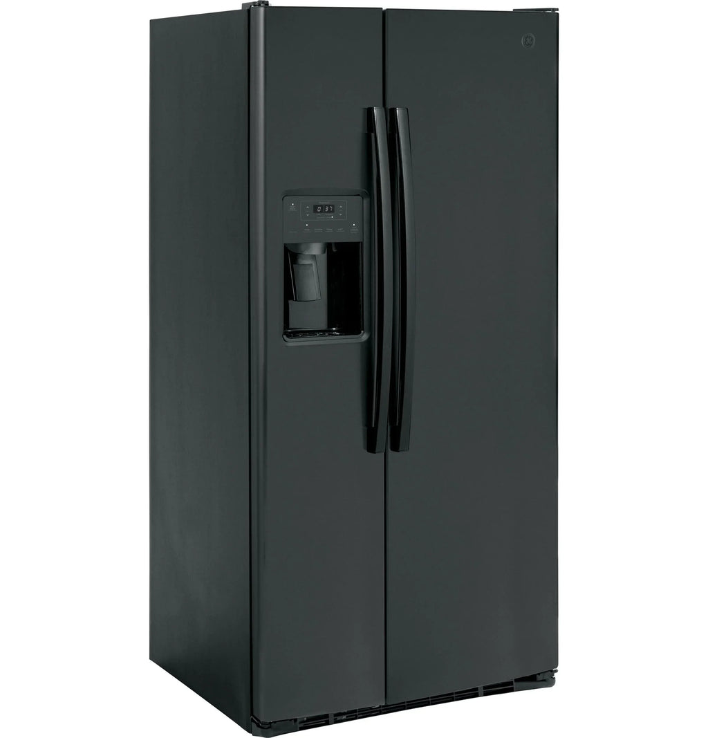 GE APPLIANCES Side By Side Freestanding Refrigerator - GSS23GGPBB