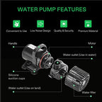 VIVOSUN Submersible Water Pump 1600 GPH 100W - Pond And Aquarium