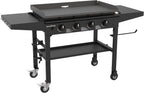 Blackstone 36 in Omnivore Griddle With Folding Side Shelves, Powder Coated Steel, Black - 1554