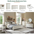 Farmhouse Engineered Wood 5-Drawer Dresser, 15.75in D x 31.25in W x 48in H