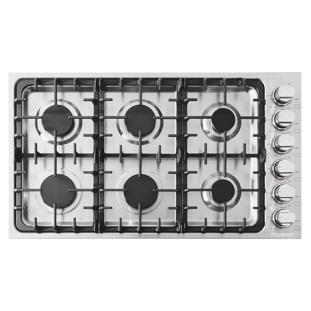 5-Piece Kitchen Package - 36in Gas Cooktop, 36in Range Hood, 30in Electric Wall Oven, 24in Microwave Drawer, French Door Refrigerator