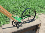 Single-Wheel Garden Hoe, Powder-Coated Steel, 72 x 32 x 19 Inches