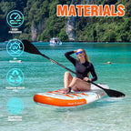 FunWater Inflatable Stand Up Paddle Board, 11 ft x 32 in x 6 in - SUP Paddle Accessories
