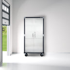 Seville Classics UltraHD Rolling Storage Cabinet, Granite, 36in W x 18in D x 72in H