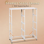 Tall Fabric Dresser With 8 Drawers, 31.7 in L x 11.7 in W x 38.6 in H