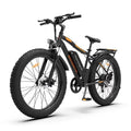 26 in 48V 13Ah 750W Fat Tire Electric Mountain Bike, Black - S48