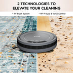 Shark ION Robot Vacuum, Tri-Brush System, WiFi, 120 Min Runtime, Grey - AV753