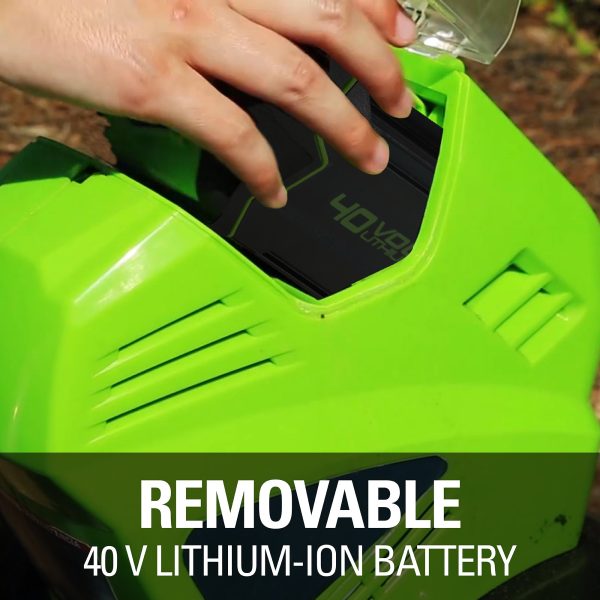 Greenworks 40V 10-Inch Cordless Cultivator/Tiller With 40 Ah Battery And Charger - 27062