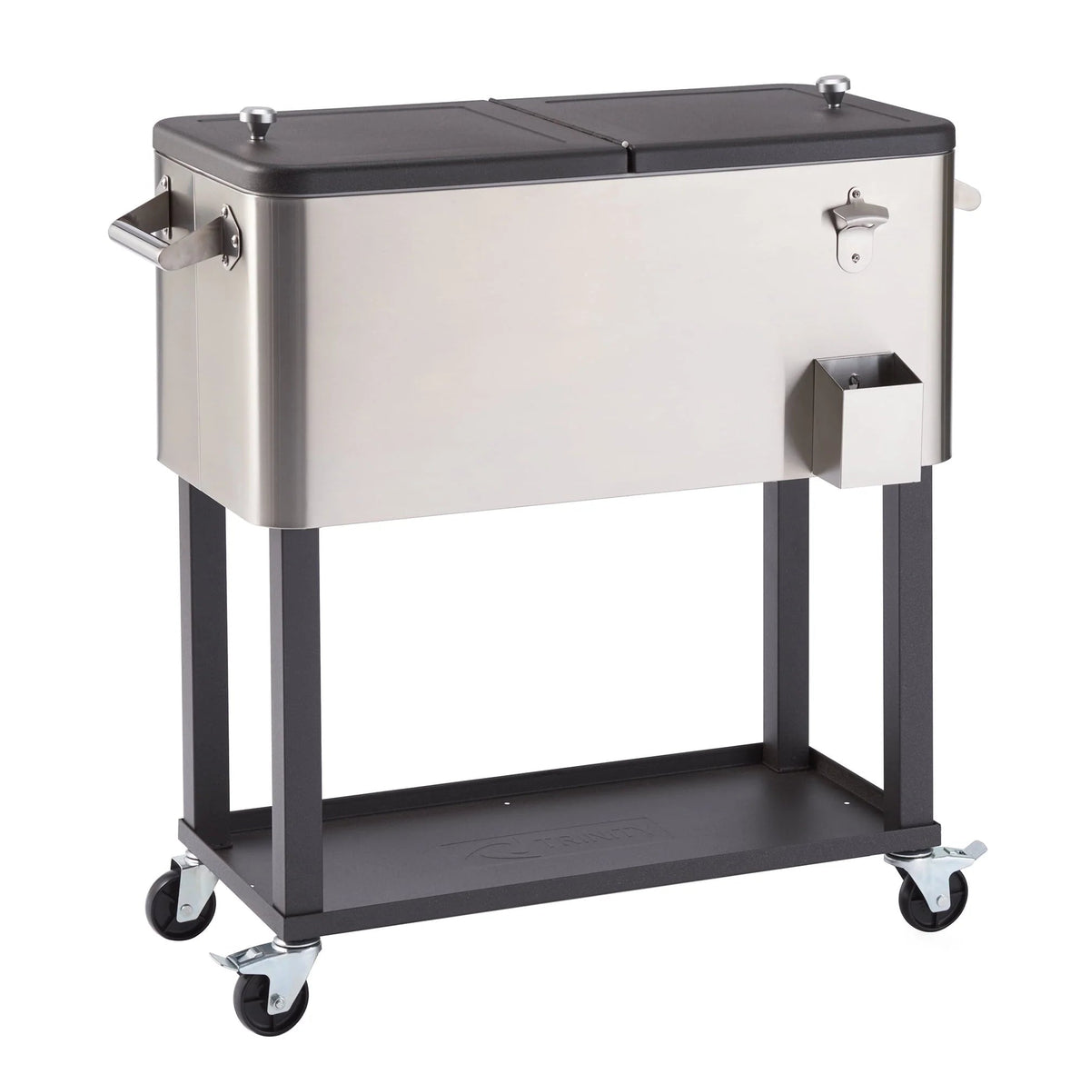 Trinity Stainless Steel Cooler With Shelf - 80 qt