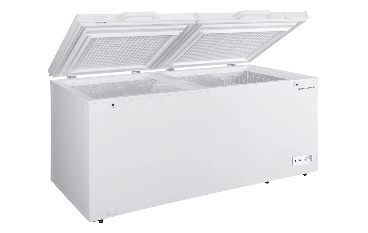 Hamilton Beach 17 Cu. Ft. Chest Freezer, Double Door, White - HBFRF1749