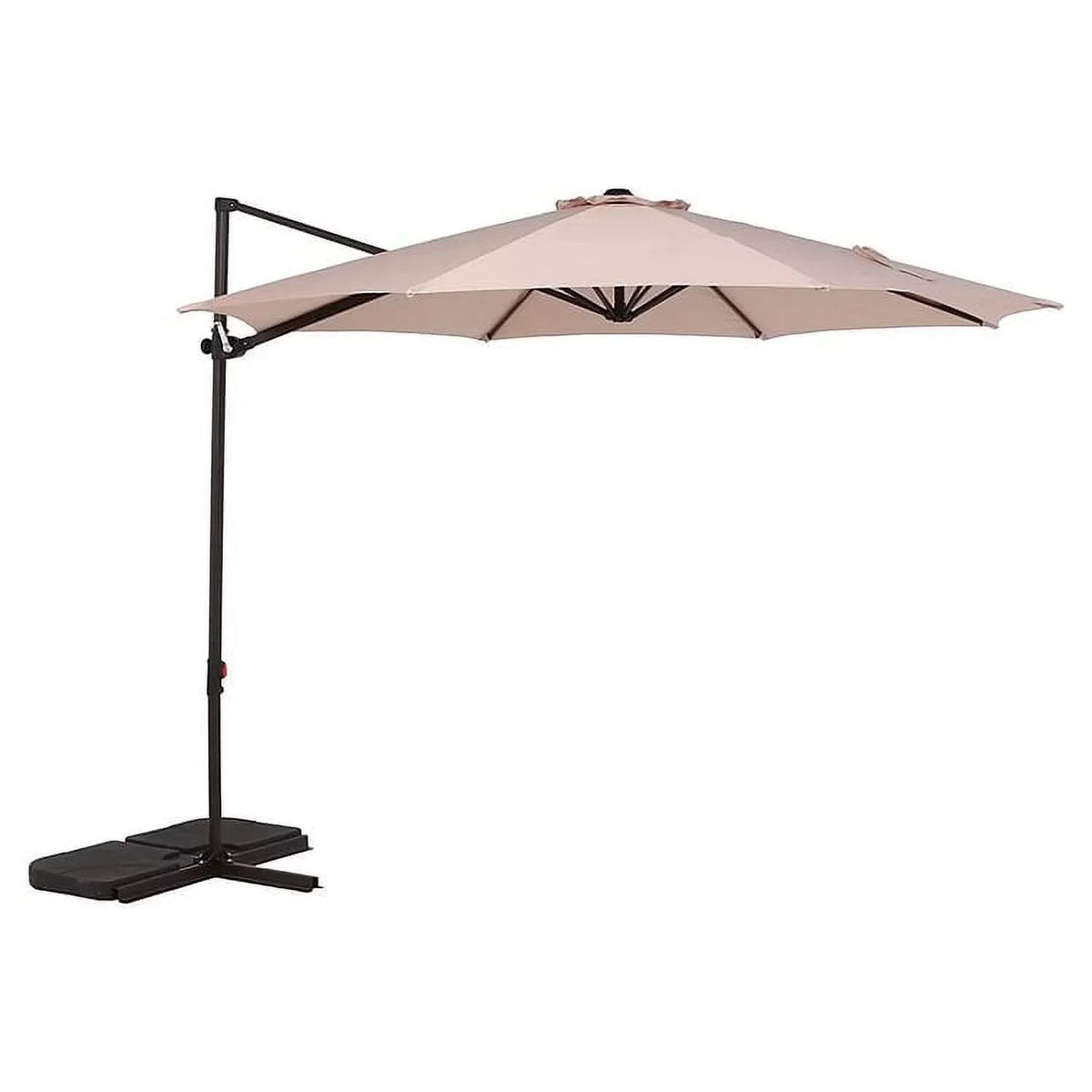 Grand Patio Outdoor Market Cantilever Steerable Umbrella, 10ft, Beige