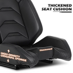 MoNiBloom Racing Simulator Game Seat, Black, 21.0 x 20.5 x 38.0 in, 330lbs, 80-180 Degree Backrest