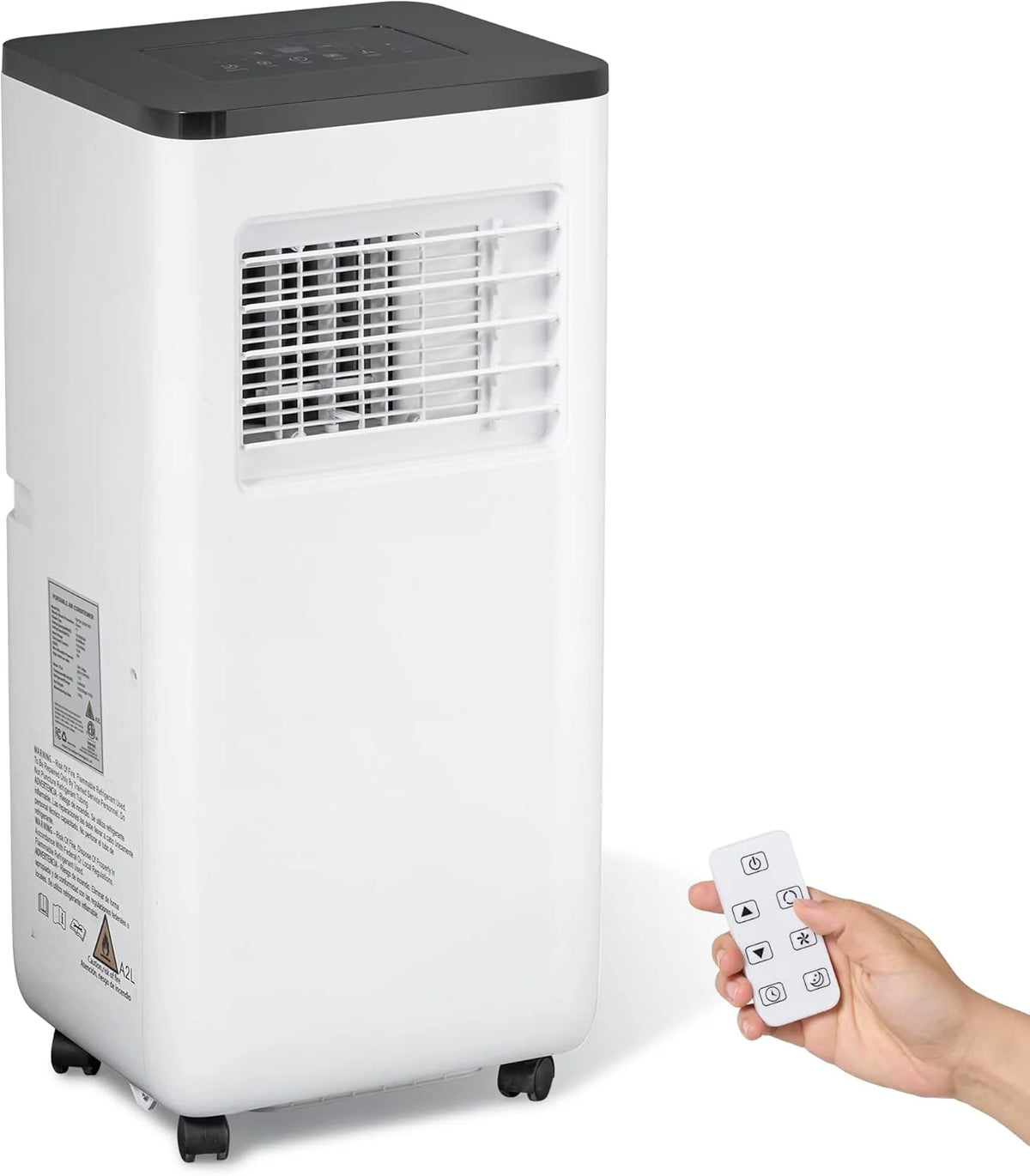 Portable Air Conditioner, 10000 BTU 3-in-1 Cooling, Dehumidifier And Fan - White