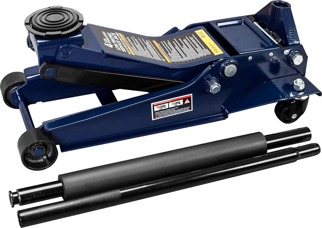 TCE 4 Ton Low Profile Hydraulic Floor Jack, Blue - W847U