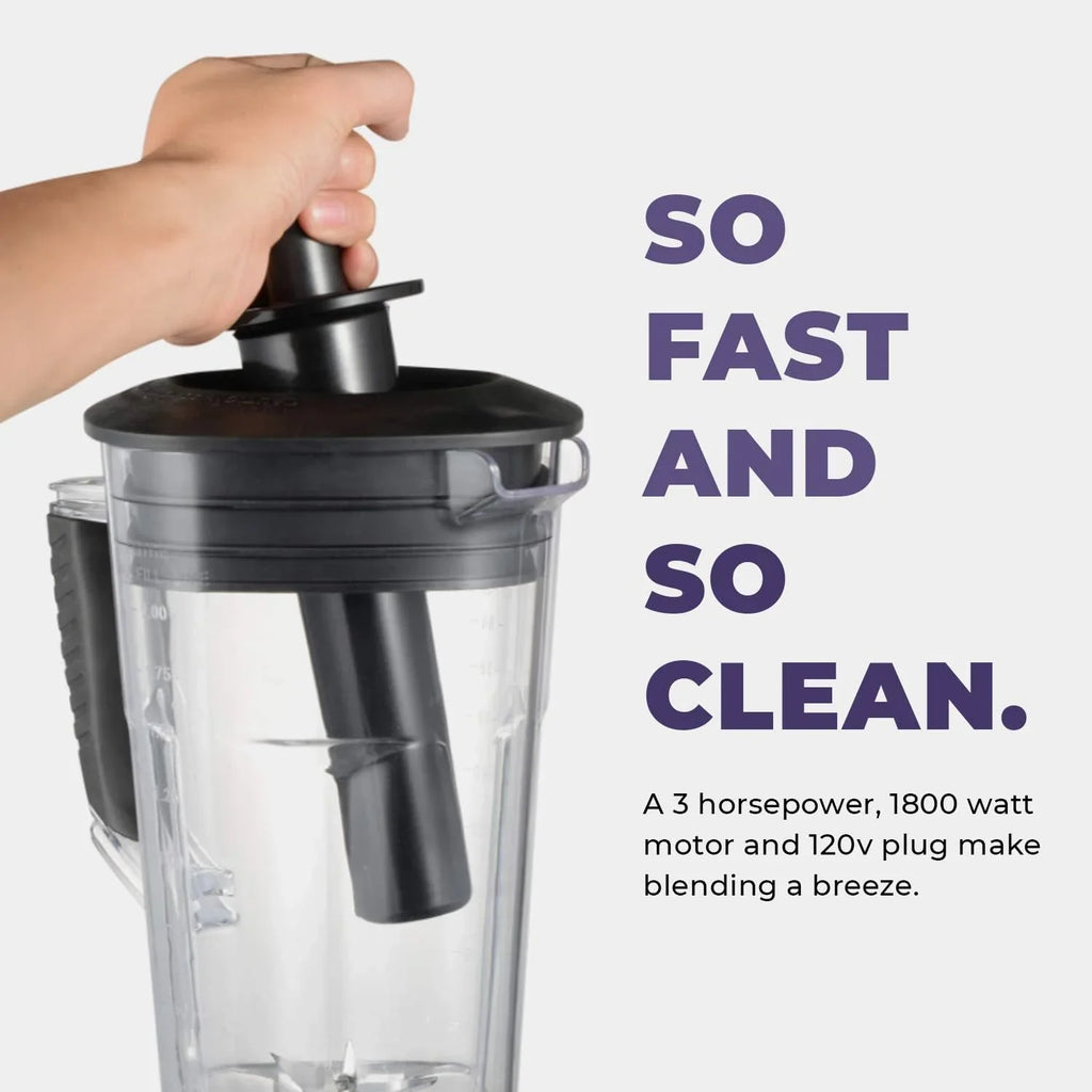 Cleanblend Commercial Countertop Blender 3 Horsepower 1800 Watt 64 Ounce